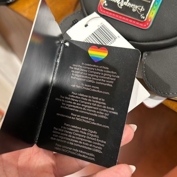 ￼Disney Loungefly Mini Pride Backpack/wristlet - Picture 3 of 4